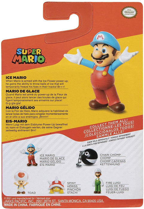 Super Mario - World of Nintendo 2.5 Inch Figure | Open Arms Ice Mario