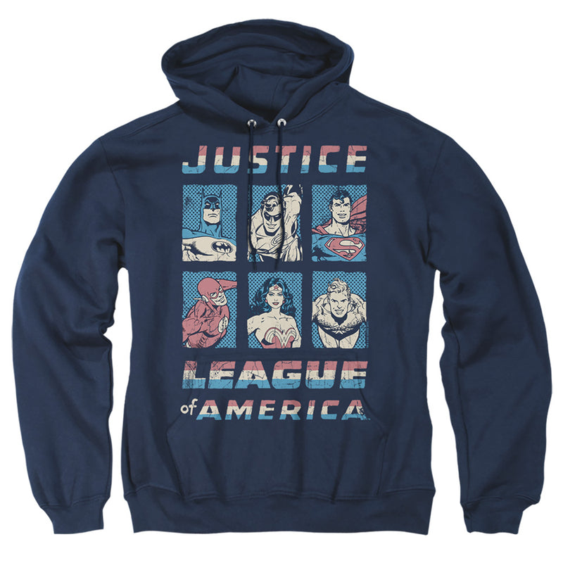 Hoodie featuring design named Justice League - American League
