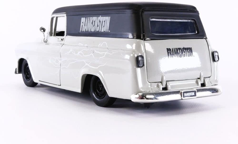 Universal Monsters 1:24 Frankenstein 1957 Chevy Suburban Diecast Car and Figure