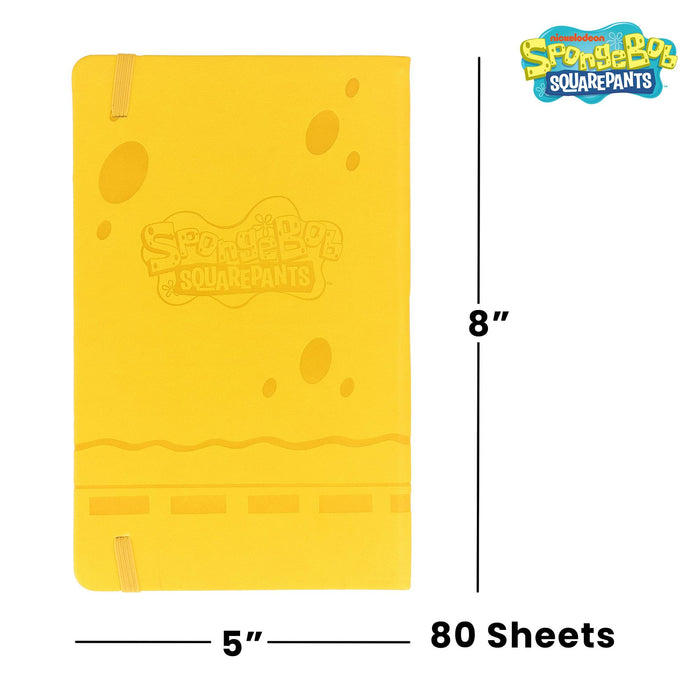 Nickelodeon SpongeBob SquarePants 80-Page Vegan Leather Notebook | 5 x 8 Inches