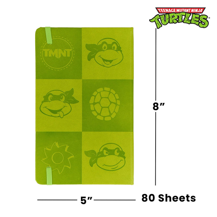 Teenage Mutant Ninja Turtles - 80-Page Vegan Leather Notebook | 5 x 8 Inches