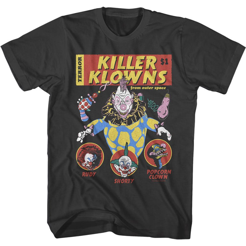 T-Shirt featuring design named Killer Klowns From Outer Space - Comic Cover