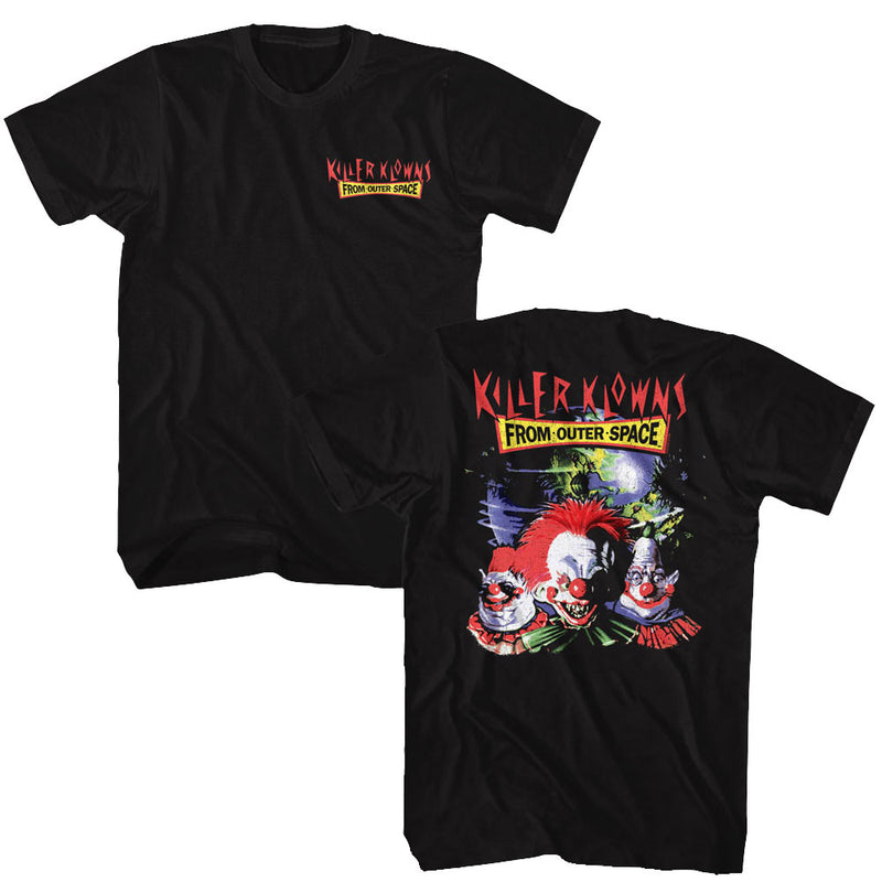 T-Shirt featuring design named Killer Klowns From Outer Space - Front & Back Poster