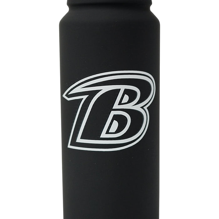 Baltimore Ravens Logo 25-Ounce Stainless Steel Flip-Top NFL Water Bottle