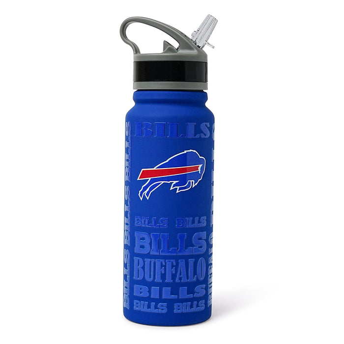 Buffalo Bills Replay 25-Ounce Stainless Steel Flip-Top NFL Water Bottle