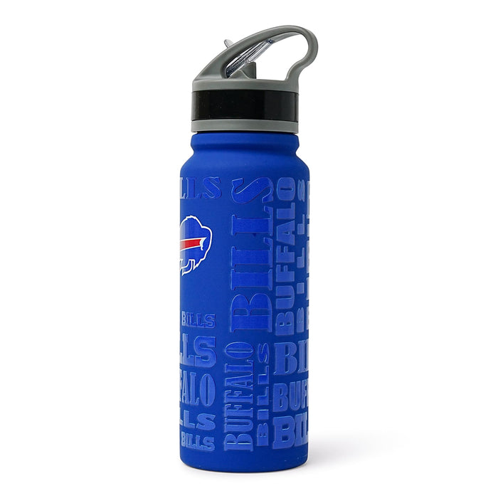 Buffalo Bills Replay 25-Ounce Stainless Steel Flip-Top NFL Water Bottle