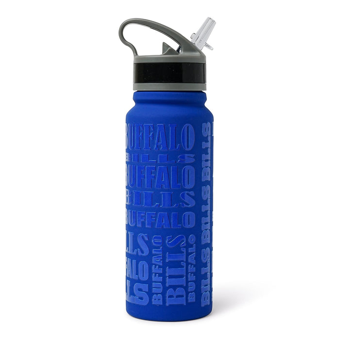 Buffalo Bills Replay 25-Ounce Stainless Steel Flip-Top NFL Water Bottle