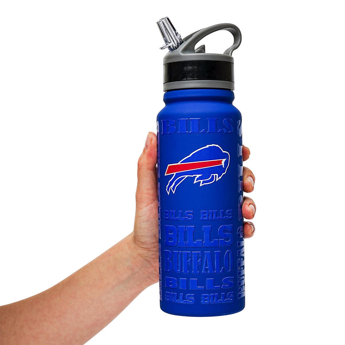 Buffalo Bills Replay 25-Ounce Stainless Steel Flip-Top NFL Water Bottle