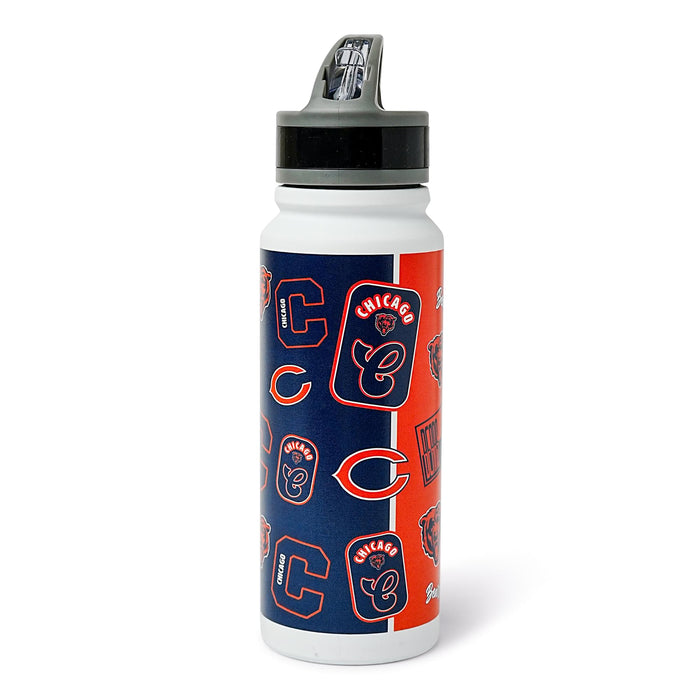 Chicago Bears Dreamweave 25-Ounce Stainless Steel Flip-Top NFL Water Bottle