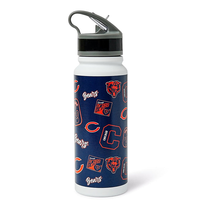 Chicago Bears Dreamweave 25-Ounce Stainless Steel Flip-Top NFL Water Bottle