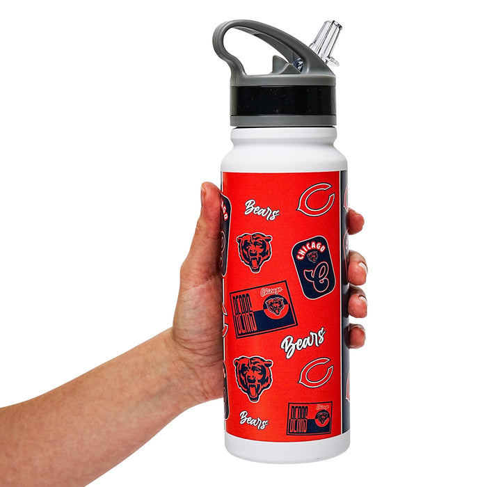 Chicago Bears Dreamweave 25-Ounce Stainless Steel Flip-Top NFL Water Bottle
