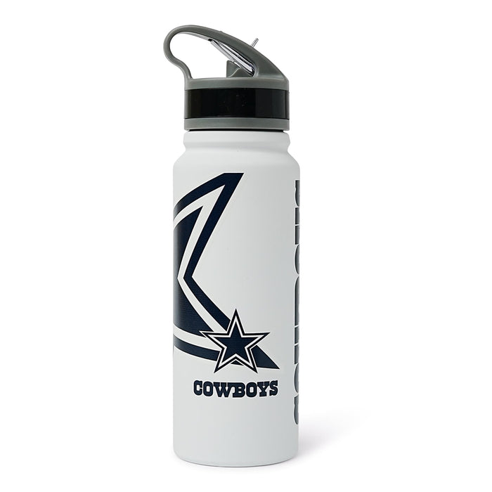 Dallas Cowboys Hype 25-Ounce Stainless Steel Flip-Top NFL Water Bottle