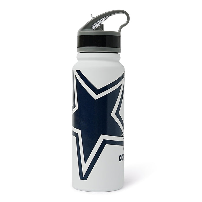 Dallas Cowboys Hype 25-Ounce Stainless Steel Flip-Top NFL Water Bottle