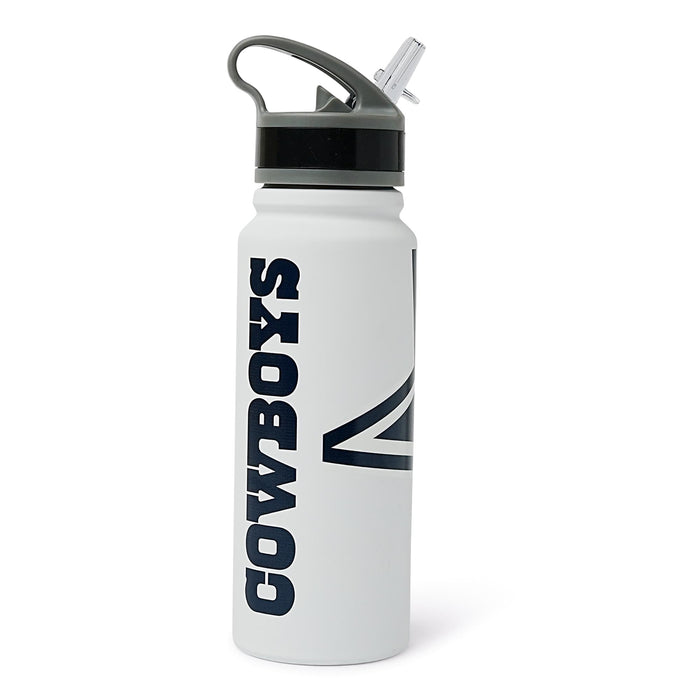 Dallas Cowboys Hype 25-Ounce Stainless Steel Flip-Top NFL Water Bottle
