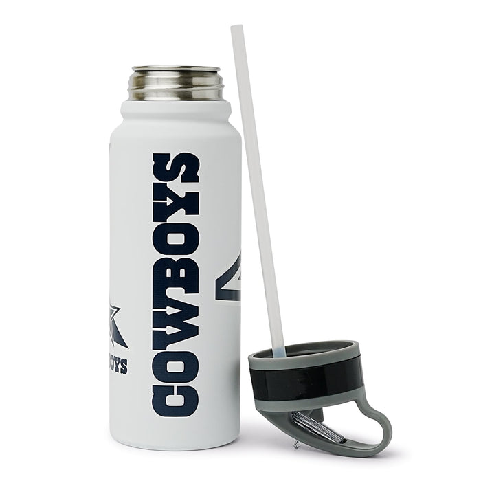 Dallas Cowboys Hype 25-Ounce Stainless Steel Flip-Top NFL Water Bottle