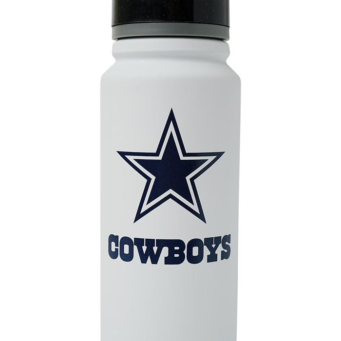 Dallas Cowboys Swagger 25-Ounce Stainless Steel Flip-Top NFL Water Bottle