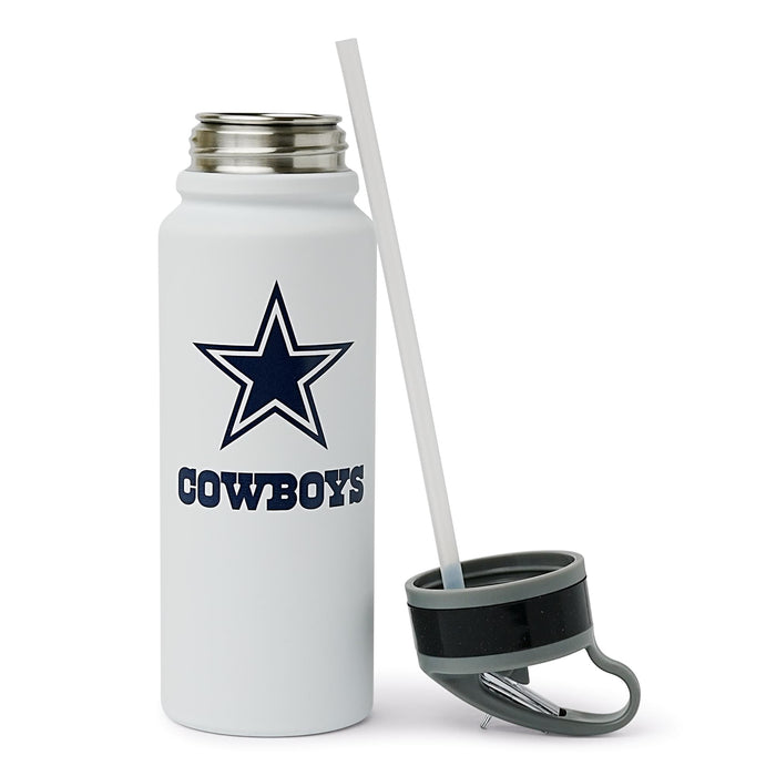 Dallas Cowboys Swagger 25-Ounce Stainless Steel Flip-Top NFL Water Bottle