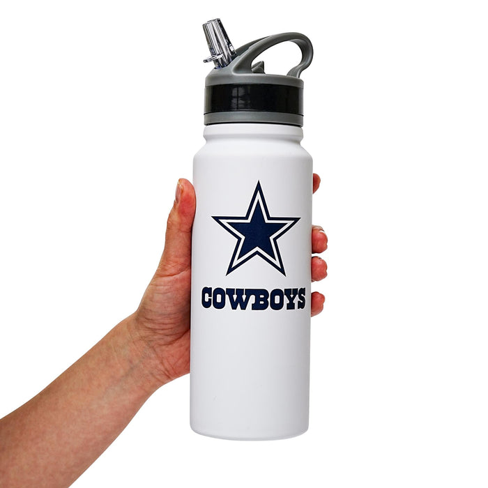 Dallas Cowboys Swagger 25-Ounce Stainless Steel Flip-Top NFL Water Bottle