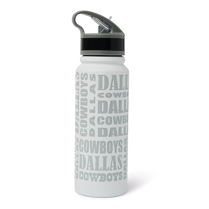 Dallas Cowboys Replay 25-Ounce Stainless Steel Flip-Top NFL Water Bottle