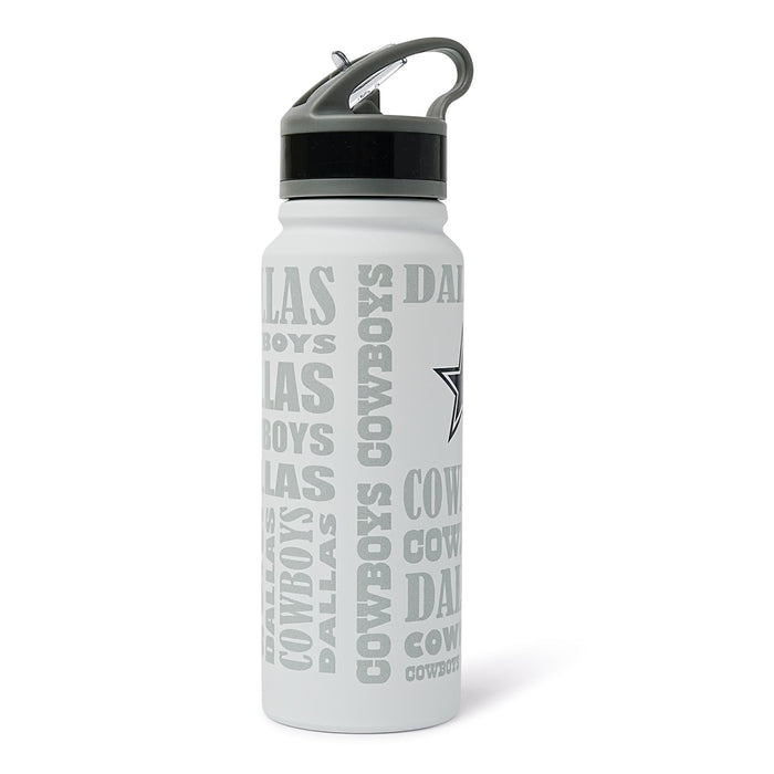 Dallas Cowboys Replay 25-Ounce Stainless Steel Flip-Top NFL Water Bottle