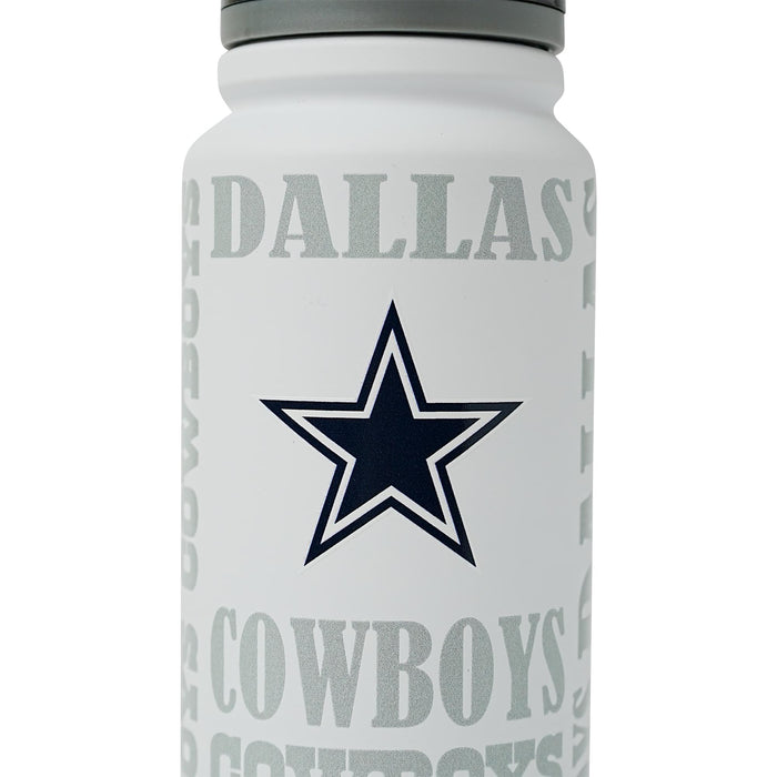 Dallas Cowboys Replay 25-Ounce Stainless Steel Flip-Top NFL Water Bottle