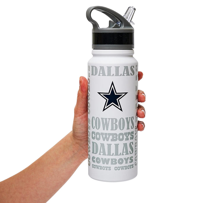 Dallas Cowboys Replay 25-Ounce Stainless Steel Flip-Top NFL Water Bottle