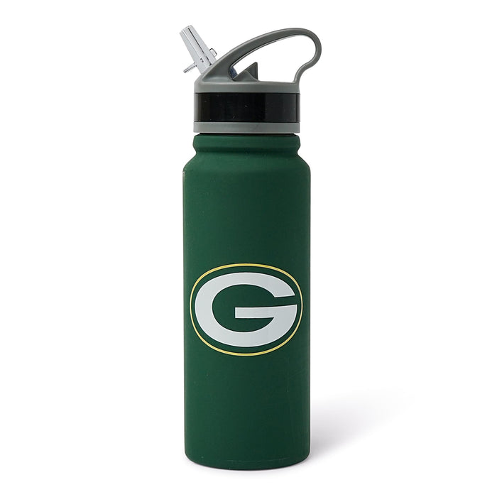 Green Bay Packers Gameday 25-Ounce Stainless Steel Flip-Top NFL Water Bottle