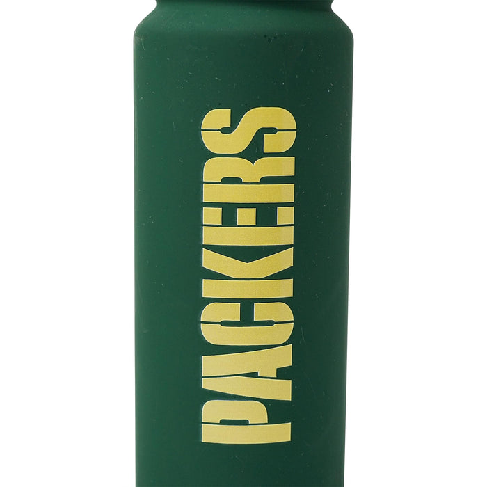 Green Bay Packers Gameday 25-Ounce Stainless Steel Flip-Top NFL Water Bottle