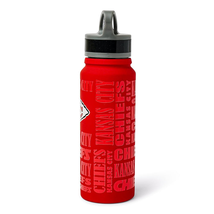 Kansas City Chiefs Replay 25-Ounce Stainless Steel Flip-Top NFL Water Bottle