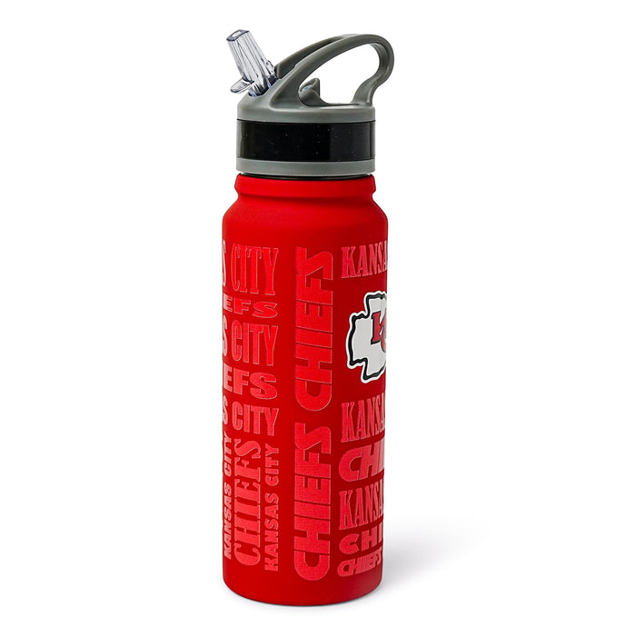 Kansas City Chiefs Replay 25-Ounce Stainless Steel Flip-Top NFL Water Bottle