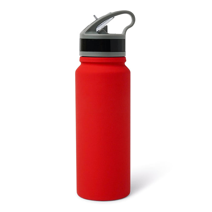 Kansas City Chiefs Logo 25-Ounce Stainless Steel Flip-Top NFL Water Bottle