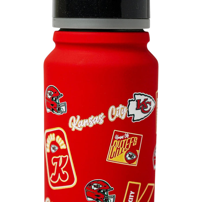 Kansas City Chiefs Dreamweave 25-Ounce Stainless Steel Flip-Top NFL Water Bottle