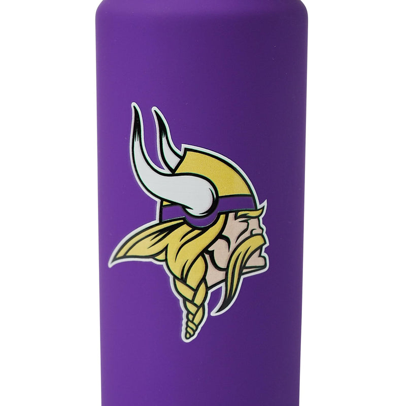 Minnesota Vikings Logo 25-Ounce Stainless Steel Flip-Top NFL Water Bottle product image 3 of 6