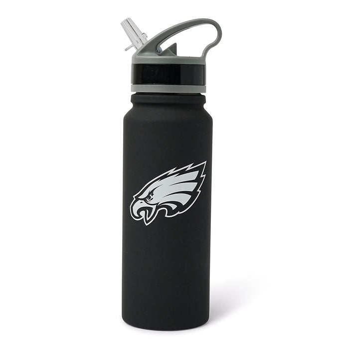 Philadelphia Eagles Black 25-Ounce Stainless Steel Flip-Top NFL Water Bottle