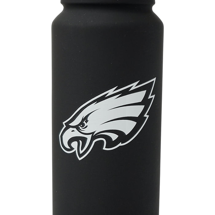 Philadelphia Eagles Black 25-Ounce Stainless Steel Flip-Top NFL Water Bottle