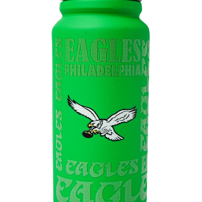 Philadelphia Eagles Replay 25-Ounce Stainless Steel Flip-Top NFL Water Bottle