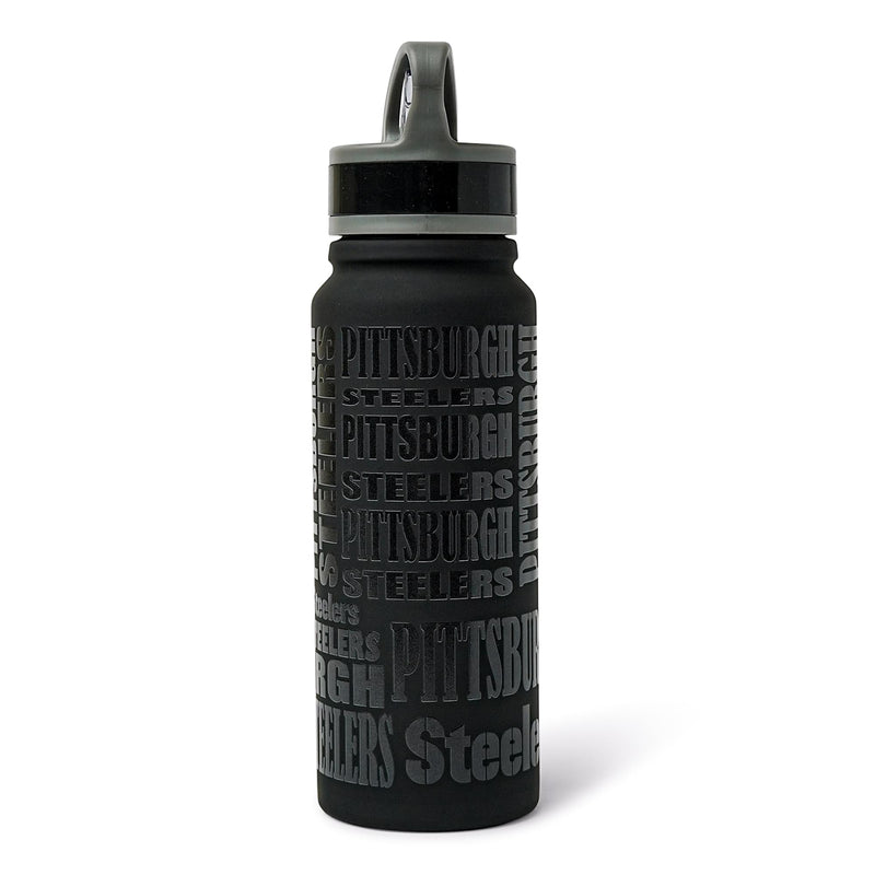Pittsburgh Steelers Replay 25-Ounce Stainless Steel Flip-Top NFL Water Bottle product image 3 of 7