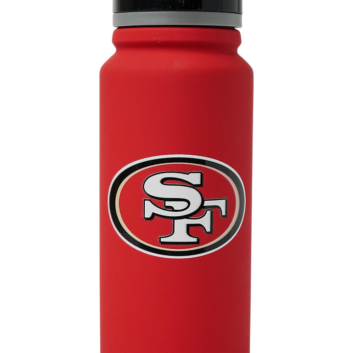 San Francisco 49ers Swagger 25-Ounce Stainless Steel Flip-Top NFL Water Bottle