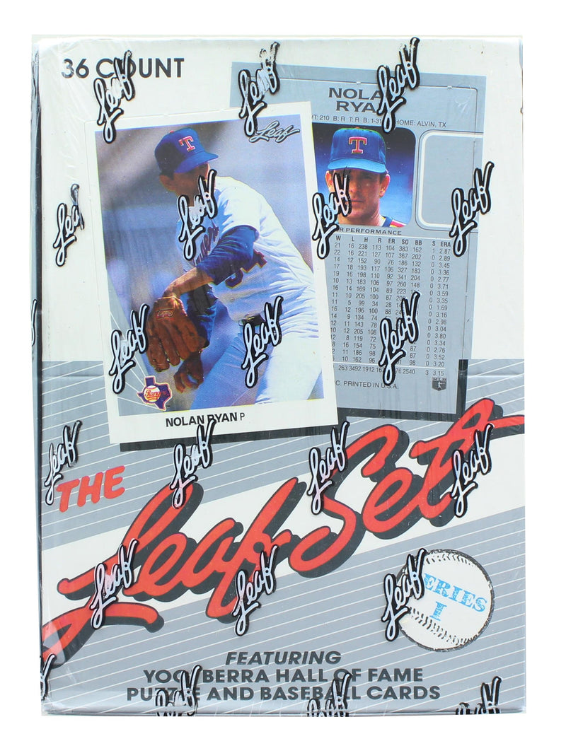 MLB 1990 The Leaf Set Series 1 Sealed Baseball Box | 36 Packs product image 1 of 2