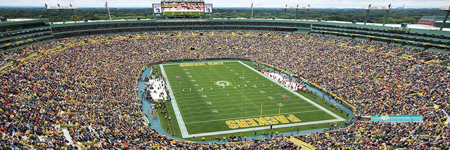 Green Bay Packers Stadium NFL 1000 Piece Panoramic Jigsaw Puzzle