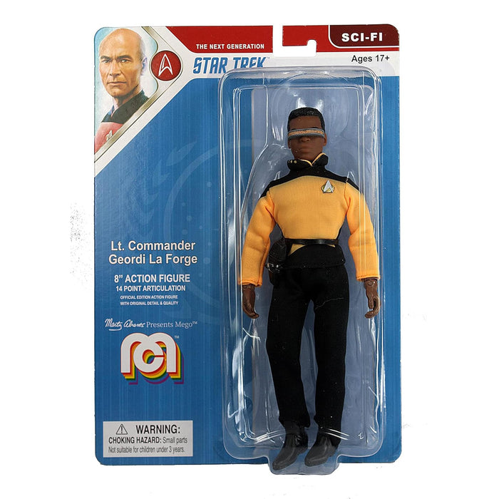 Mego Star Trek TNG Laforge 8 Inch Action Figure