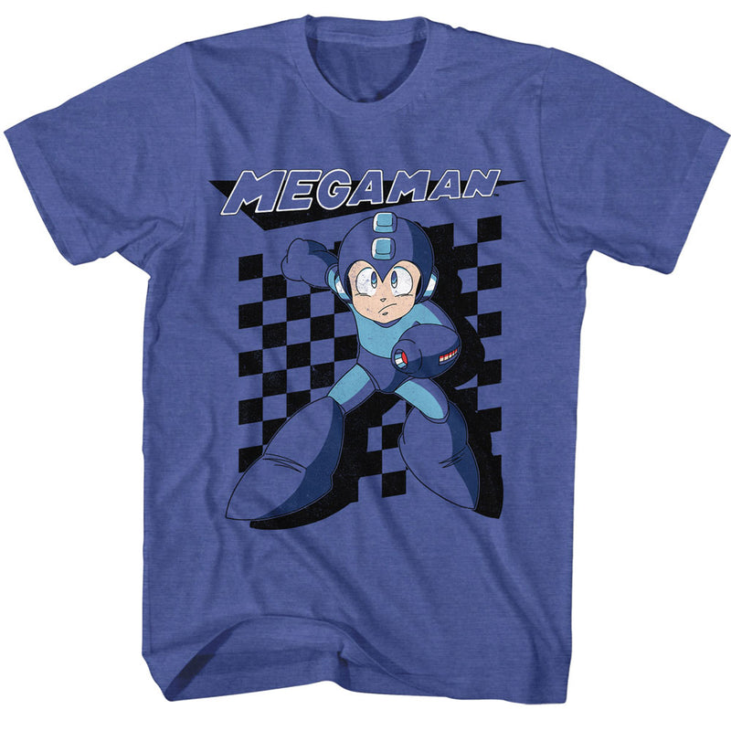 T-Shirt featuring design named Mega Man - Mega Man Checkered