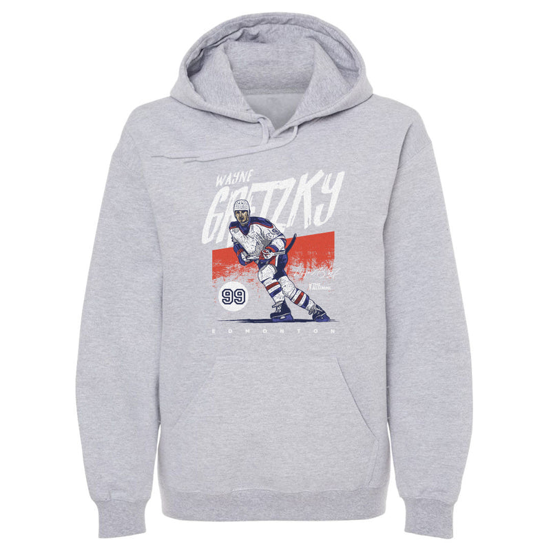 Hoodie featuring design named Wayne Gretzky Edmonton Grunge WHT, product image 2 of 2