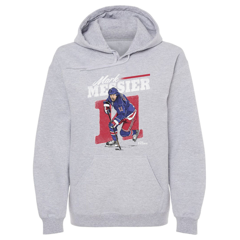 Hoodie featuring design named Mark Messier New York R Retro WHT, product image 1 of 2