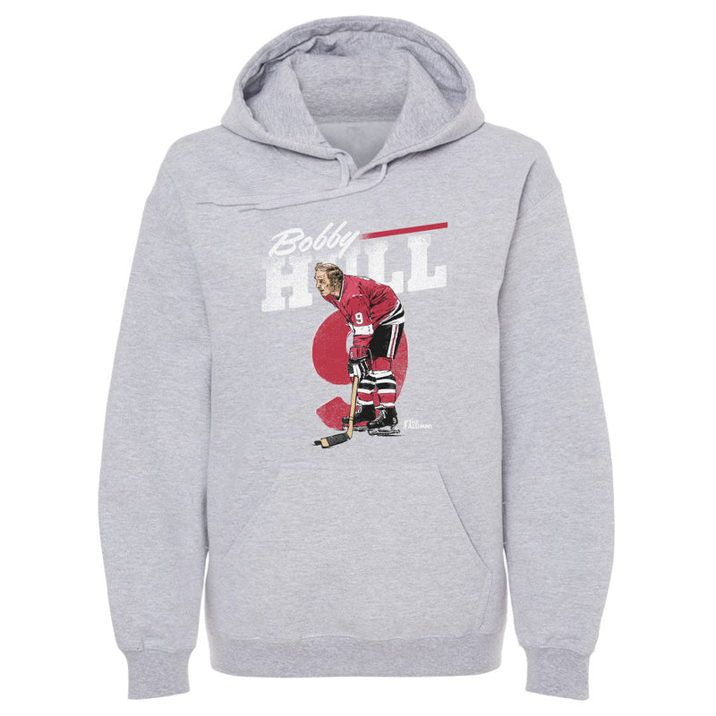 Hoodie featuring design named Bobby Hull Chicago Retro WHT, product image 2 of 2