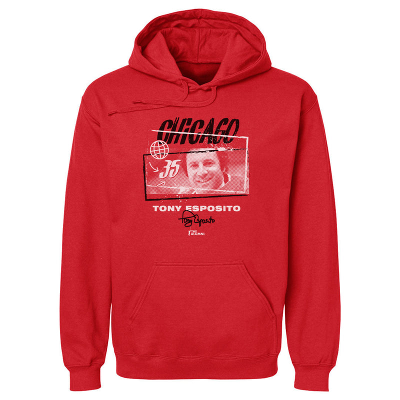 Hoodie featuring design named Tony Esposito Chicago Tones WHT, product image 2 of 2