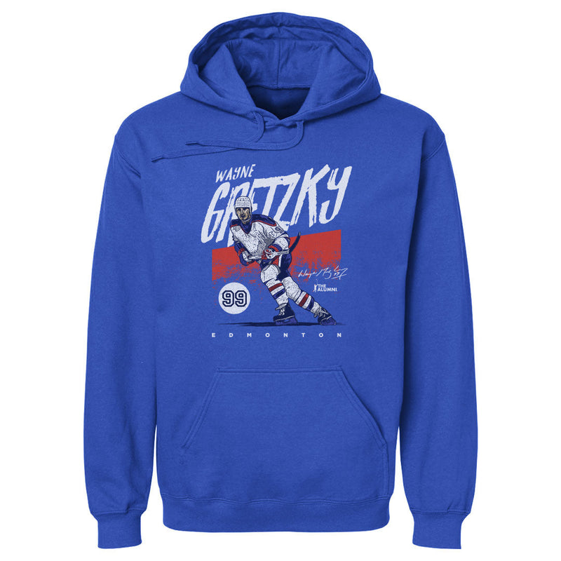 Hoodie featuring design named Wayne Gretzky Edmonton Grunge WHT, product image 1 of 2