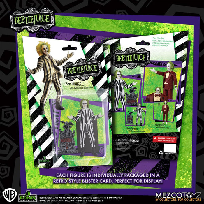 Beetlejuice - 5-Points Action Figure | Striped Suit