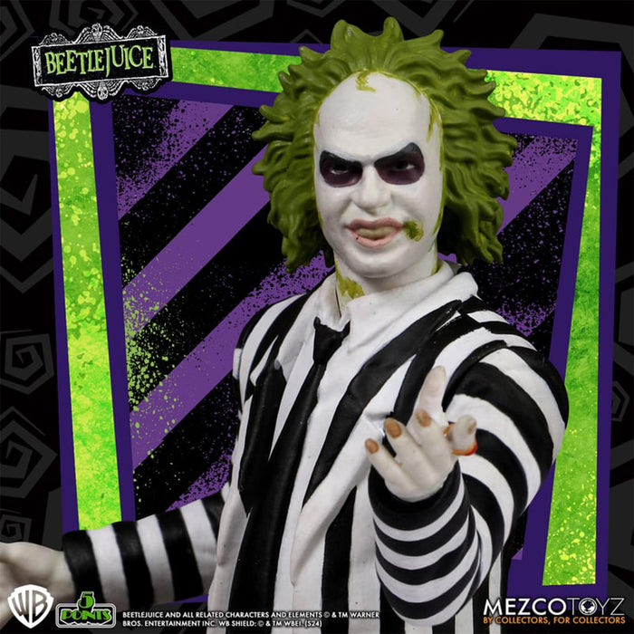 Beetlejuice - 5-Points Action Figure | Striped Suit