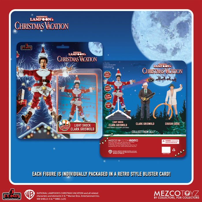 National Lampoon's Christmas Vacation - 5-Points Action Figure | Light Shock Clark